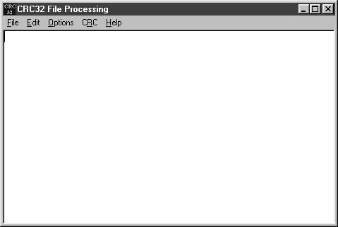 CRC Main Window